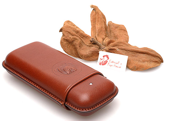 Alfred Dunhill Bulldog Cigar Case Robusto (2) Brown [PA3012B]